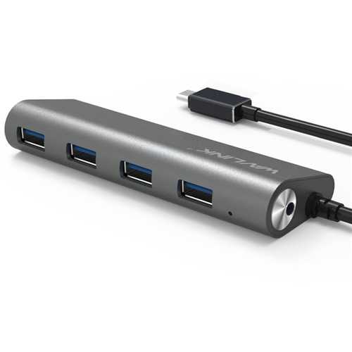 Wavlink High Speed USB-C to USB3.0 4 Ports Hub Adapter For Apple Mac Air PC