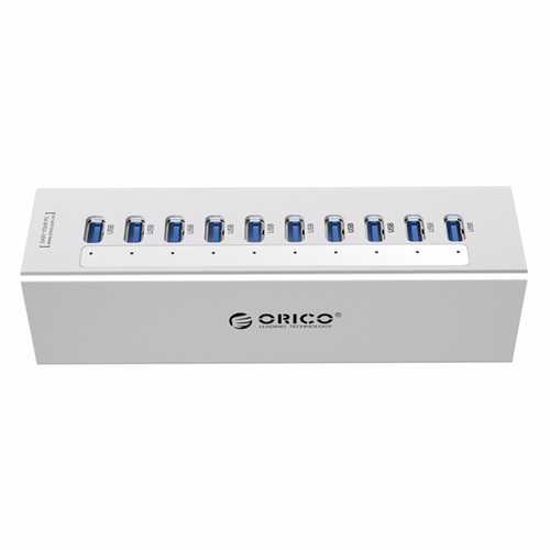 ORICO A3H10 Aluminum 10 Ports Multi USB3.0 HUB High Speed 5Gbps Splitter