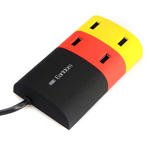Earldom 5V 6.2A 4 Port HUB USB Charger For Tablet Phone