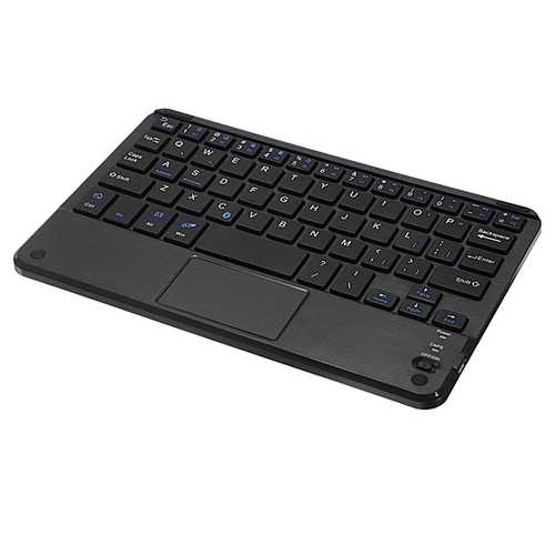 B.O.W HB119 Universal Wireless Bluetooth Touch Keyboard with Leather for Tablet Cell Phone