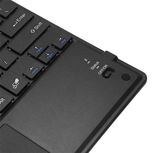 B.O.W HB092C Universal Bluetooth Wireless Touch Keyboard For Tablet Cell Phone