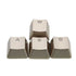 Zinc Alloy Transparent WASD Metal Mechanical Keyboard Keycaps for Cherry MX