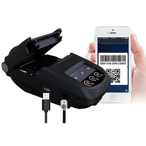 NT-1800 Mini Bluetooth 4.0 Thermal Printer 58mm QR Code Mobie APP 5200mAh Power Bank Support Android iOS