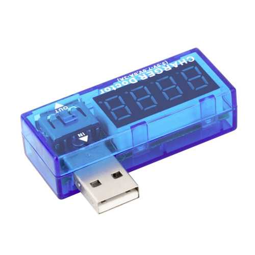 Mini USB Power Charger Current Voltage Tester 4-Digit Red Display 3.5-7V 0-3A Detector