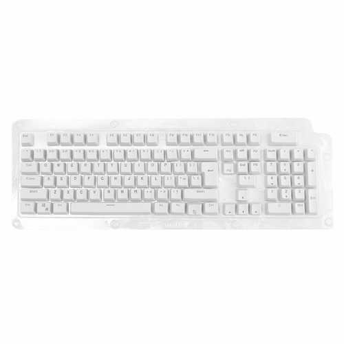 White Dual Shot PBT Translucent 104 KeyCap backlit for Cherry MX Keyboard