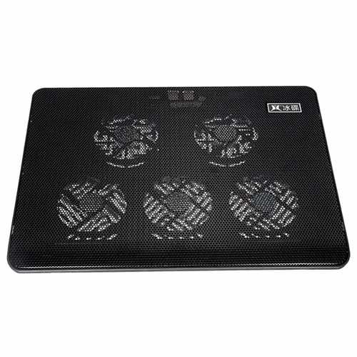 5 Fans LED USB Port Cooling Stand Pad Cooler for 12-17 inch Laptop Notebook