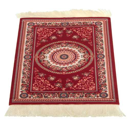 28x18cm Concentric Circle Bohemia Style Persian Rug Mouse Pad For Desktop PC Laptop Computer