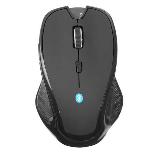 Wireless Bluetooth 3.0 6D 1600DPI Photoelectric Mouse Black