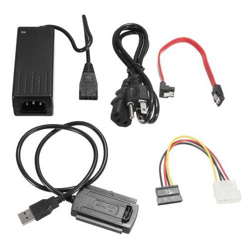 USB 2.0 To SATA/IDE Data Hard Drive Cable For HDD Power Converter Adapter