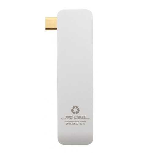 Type-C To USB3.0 3 USB Ports Hub With SD TF Card Reader Function For Macbook Chromebook Notebook