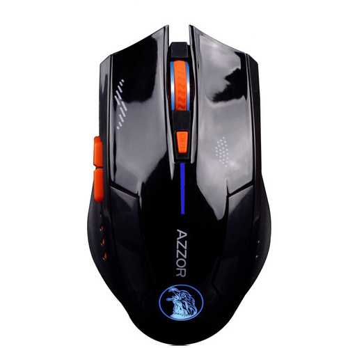 Azzor Wireless 2400DPI 2.4GHz Silence Ergonomic Laser Gaming Rechargeable Mouse