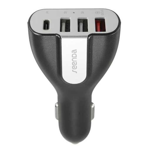 Quick Charge 3.0 USB 3.1 Type C USB 2.0 Car Charger Power Adapter For Mobile Phone