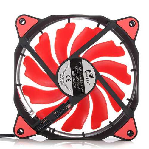 3-Pin/4-Pin 120mm PC Computer Case CPU Cooler Cooling Fan with LED Light DC12V
