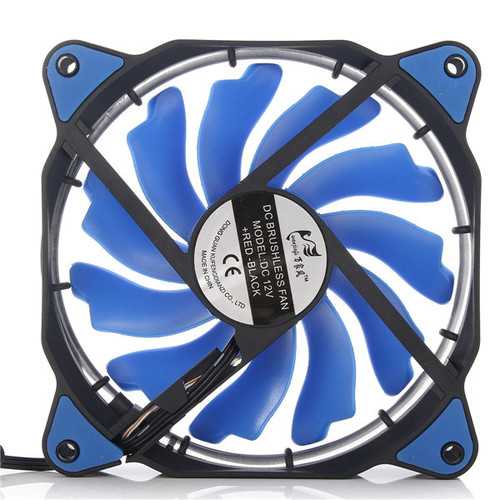 3-Pin/4-Pin 120mm PC Computer Case CPU Cooler Cooling Fan with LED Light DC12V