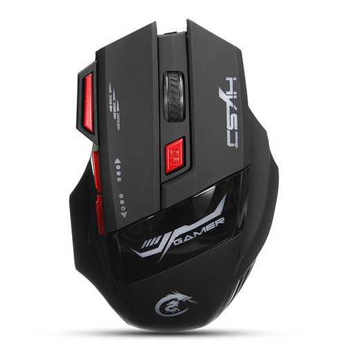 HXSJ H100 Dragon 7D 5500 DPI Colorful Backlight Wired Optical Gaming Mouse