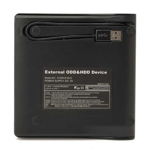 USB 3.0 Pop-up Tray Loading Portable Mobile External DVD-RW For Desktop Laptop