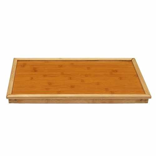 Foldable Wooden Bamboo Bed Tray Breakfast Laptop Desk Tea Serving Table Stand