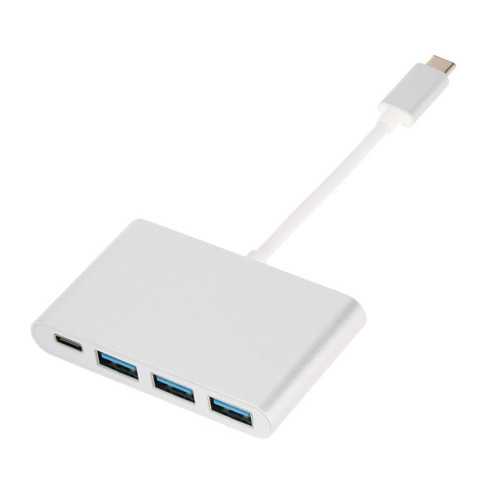 USB 3.1 Type C To 3-Port USB 3.0 Hub With Reverse Charge Function