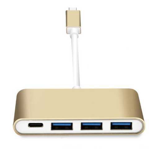 USB 3.1 Type C To 3-Port USB 3.0 Hub With Reverse Charge Function