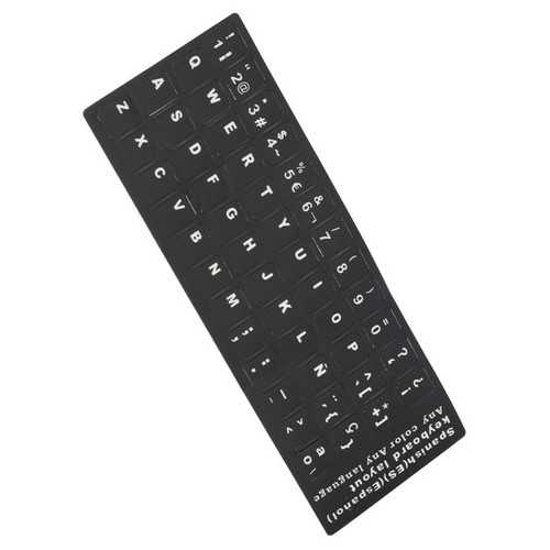 Spanish Scrub Non-Transparent Standard Keyboard Stickers For Standard Keyboard