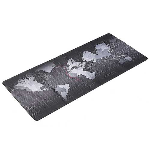 800x300x2mm Large Size World Map Mouse Pad For Laptop Computer