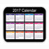 Calendar 2017 Mouse Mat Black Anti-Slip Computer PC Desktop Gaming Mouse Pad