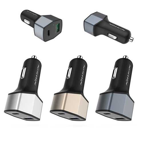 Nillkin Celerity Quick Charge 3.0 Dual Port USB/Type-C Car Charger for Mobile Phone