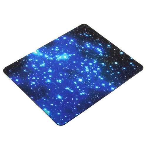 22x18cm Blue Starry Sky Mouse Pad Anti-Slip Gaming Mat Mouse For Computer Laptop