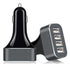 Black 9.6A 48W 4 Port USB Car Charger for iPhone Samsung HUAWEI iPad