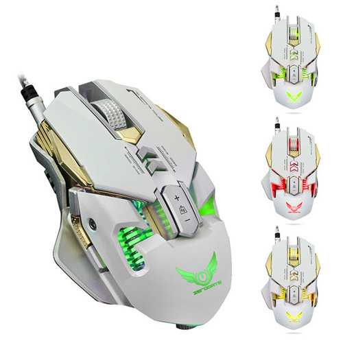 X300 7 Buttons 3200DPI LED Variable Light Ergonomic Wired Gaming Mouse