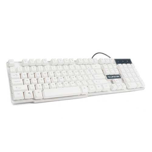 Rajfoo 104 Keys LED Backlight Mechanical Feeling USB Wired Gaming Keyboard