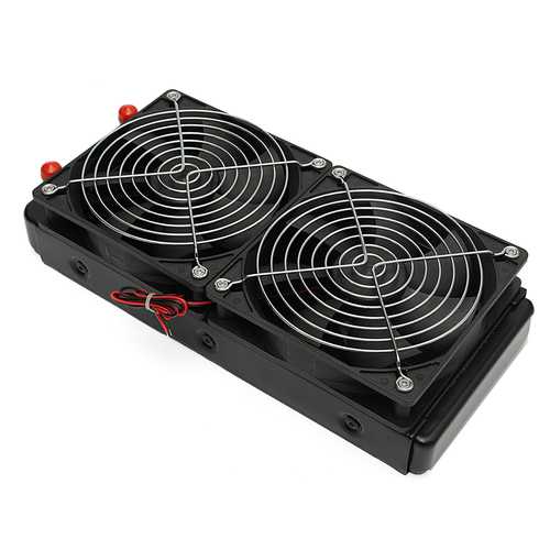 G1/4 240mm Aluminum Computer Desktop Water Cooling Fans CPU Heat Sink Radiator