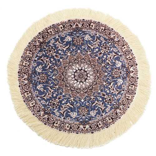 20cm Diameter Bohemia Style Persian Rug Round Mouse Pad Mat