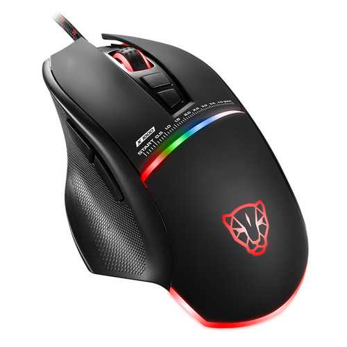 Motospeed V10 4000DPI Matte Surface USB Wired LED Backlit Optical Gaming Mouse