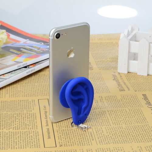 Ear Creative Silicone Sucker Stand Holder Cable Organizer For Smartphone Key Chain Earphone