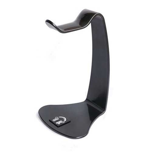 Black Desktop Headphone Stand Hanger Gaming Headset Display Rack Bracket Holder