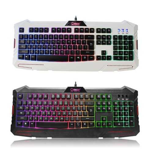 HXSJ X10 104 Keys USB Wired Rainbow Backlight Gaming Keyboard For PC Computer Laptop