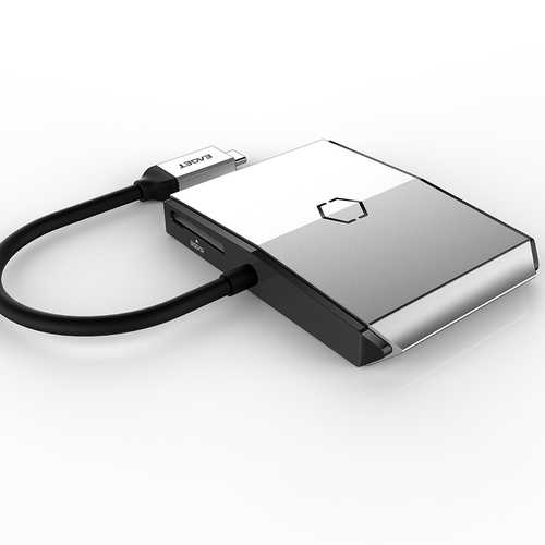 EAGET CH35 Multifunctional Type C to 3 USB 3.0 Ports SD TF HUB Carder Reader
