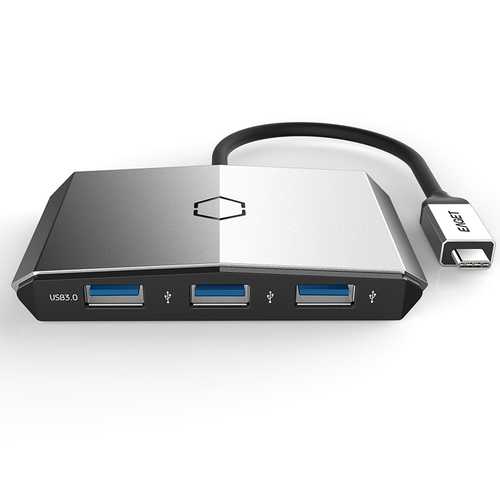 EAGET CH35 Multifunctional Type C to 3 USB 3.0 Ports SD TF HUB Carder Reader
