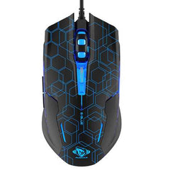 E-BLUE M636 2500 DPI USB Wired 6 Buttons Colorful Backlit Gaming Mouse for Pro Gamer