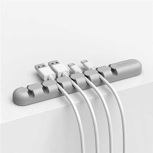 ORICO 7 Slots Desktop Cable Management Holder Organizer Wire Storage for Earphone Mouse USB Cable