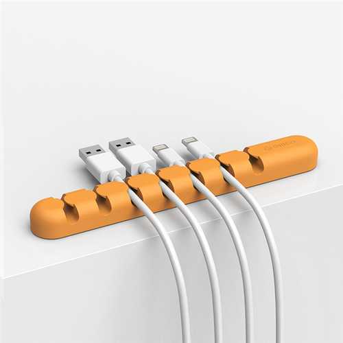 ORICO 7 Slots Desktop Cable Management Holder Organizer Wire Storage for Earphone Mouse USB Cable