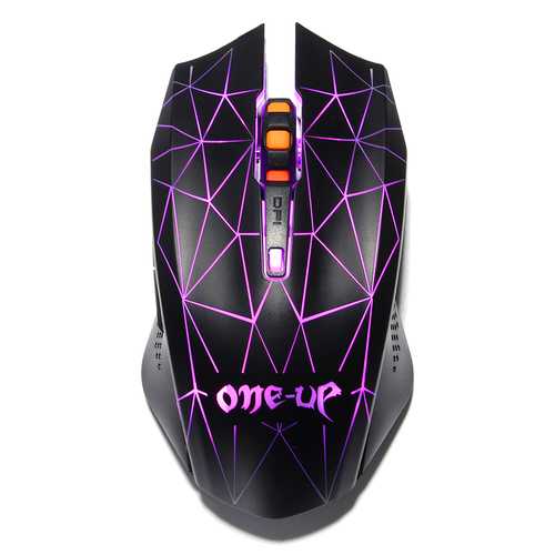 One-Up OM-790 Adjustable 2500DPI 6 Buttons USB Wired Backlight Gaming Mouse for PC Laptop