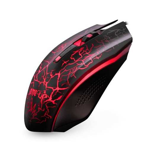 One-Up OM-790 Adjustable 2500DPI 6 Buttons USB Wired Backlight Gaming Mouse for PC Laptop