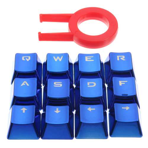 PET Transparent 12 Keys AWSD QERF Forward Back Left Right Keycaps For Mechanical Keyboard
