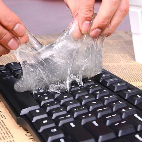 Multifunction Dust Cleaner Tool Natural Plant Soft Glue Clean for Keyboard PC