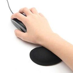 Black Silicone Soft Mouse Pad Wrist Rest Support for Desktop PC Computer