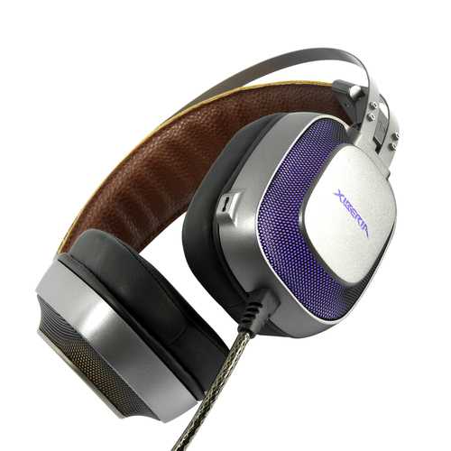Xiberia K10 USB Wired HiFi Noise Canceling Backlit Gaming Headphones Headset with Microphone