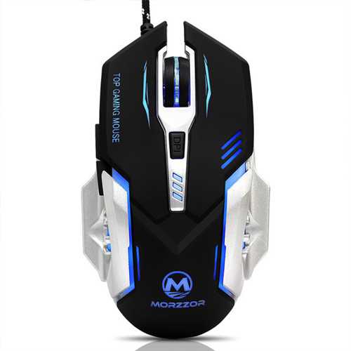 3200DPI Adjustable 6 Buttons Wired LED Optical Macro Programmable Gaming Mouse for PC Laptop