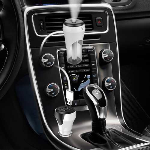 BC20 Dual USB Ports Car Humidifier Purifier Automatic Switch Charger 5V/3.1A for iPhone 7 Xiaomi 6